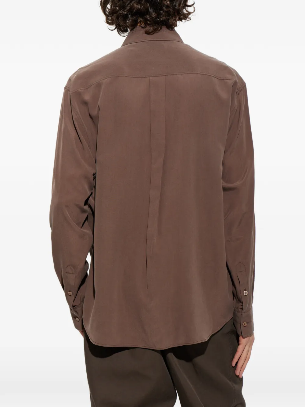 LEMAIRE pointed-collar shirt Bruin