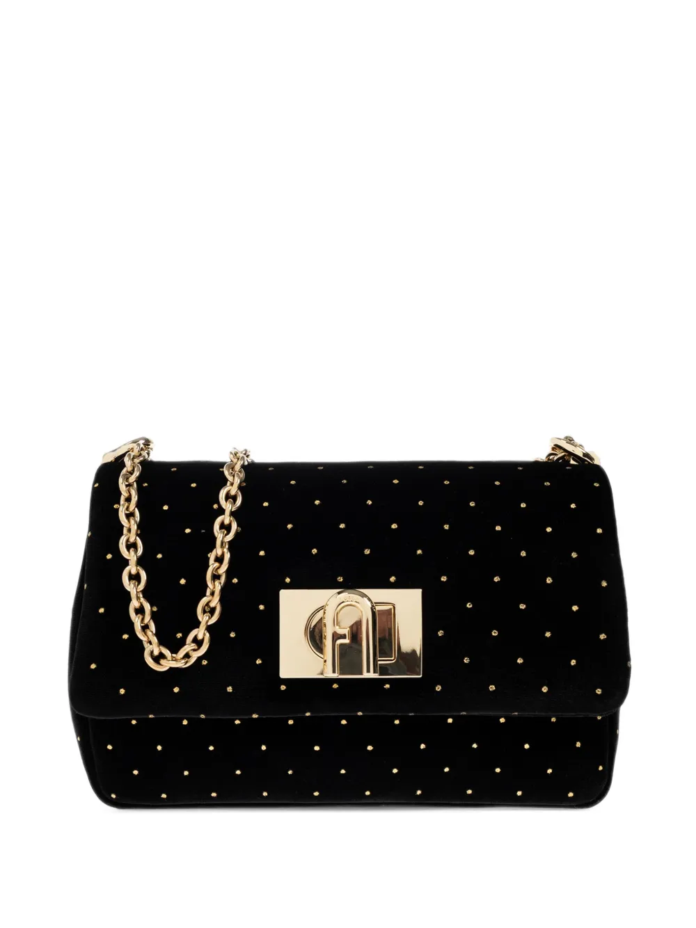 Furla 1927 mini 1927 velvet shoulder bag - Black