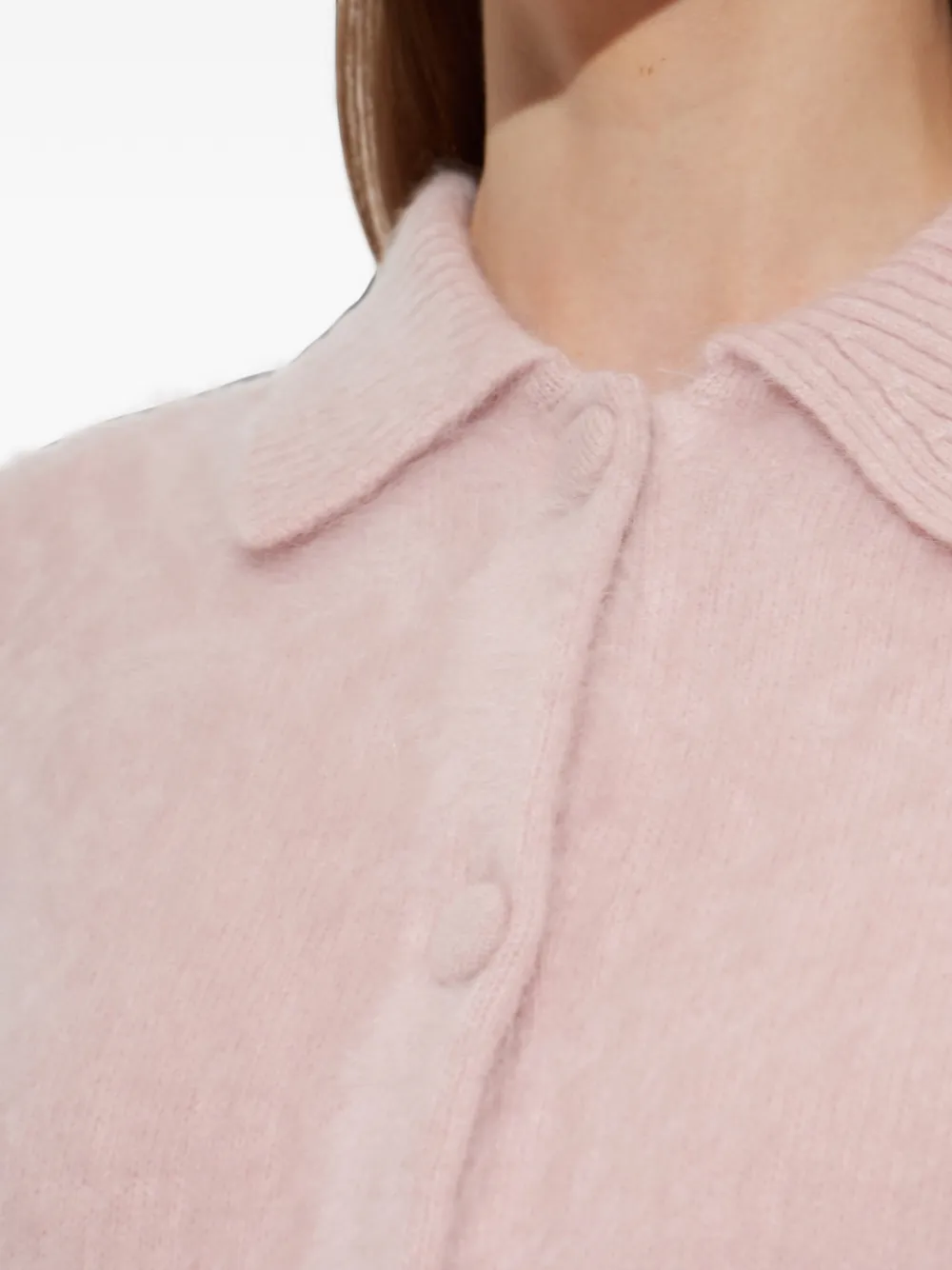 rag & bone Jada short-sleeve cashmere shirt Roze