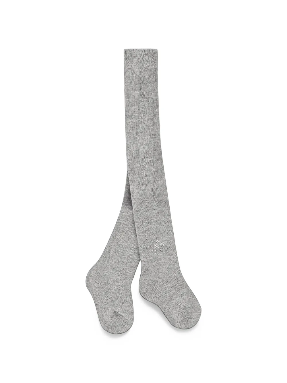 Tartine Et Chocolat rhinestone-embellished knitted tights Grijs