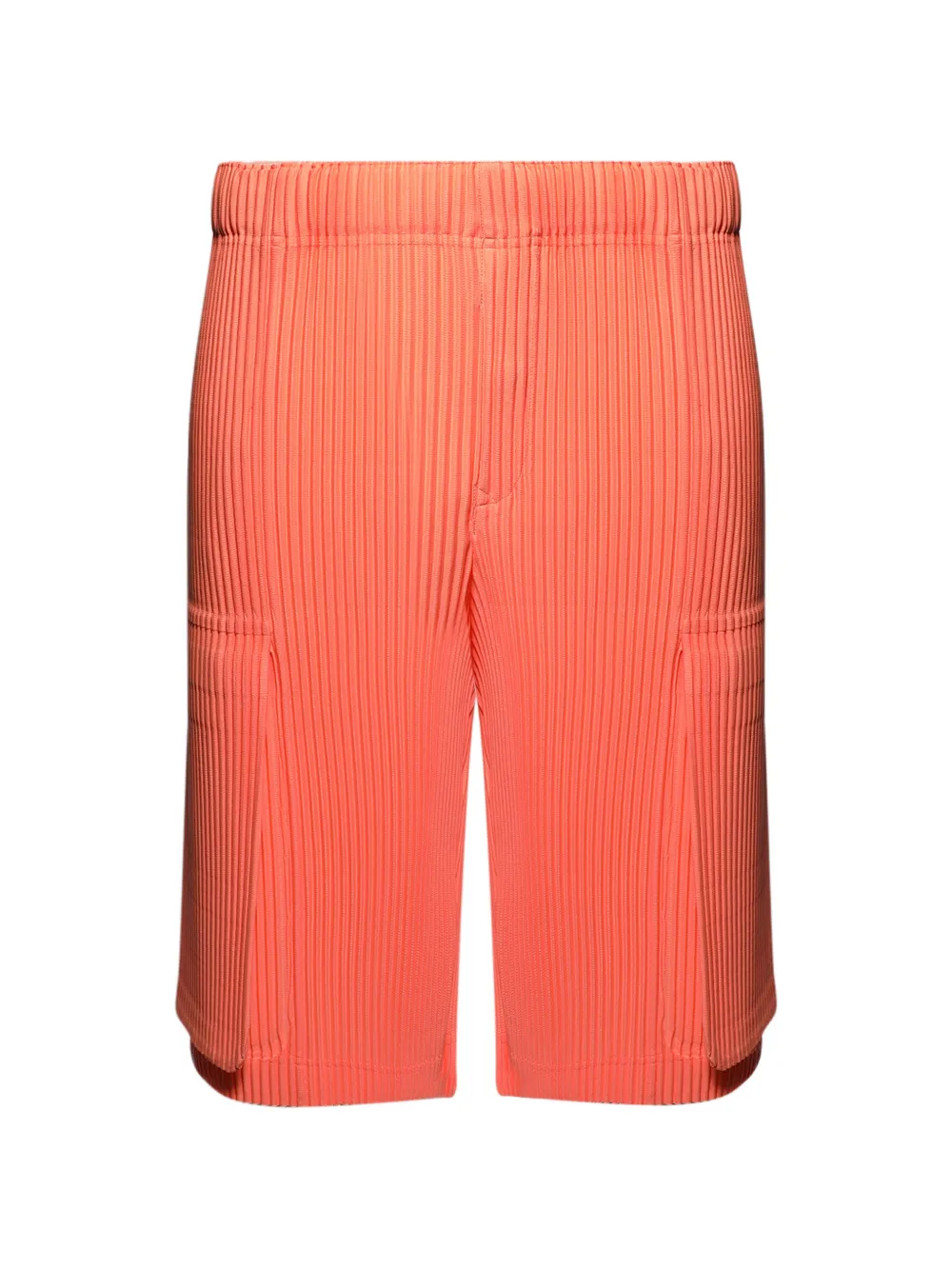 Homme Plissé Issey Miyake September pleated cargo shorts - Arancione