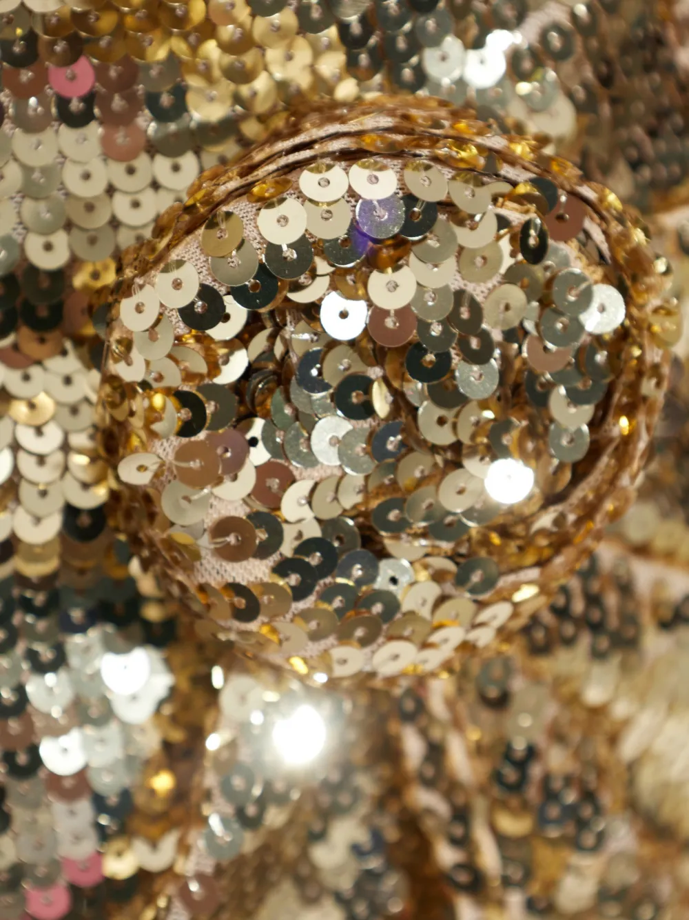 ROTATE BIRGER CHRISTENSEN sequin-embellished mini dress Goud