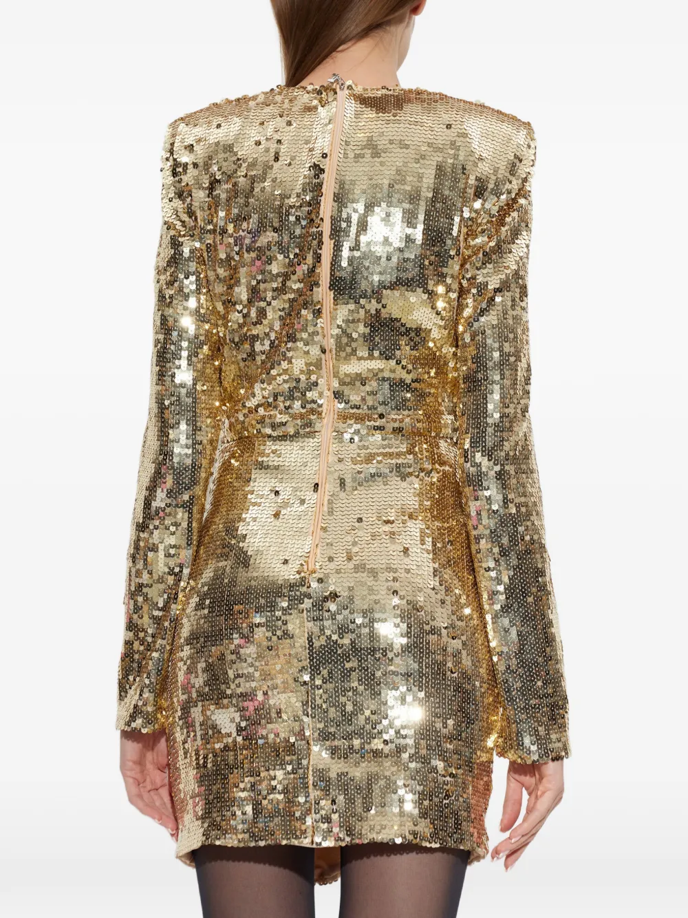 ROTATE BIRGER CHRISTENSEN sequin-embellished mini dress Goud