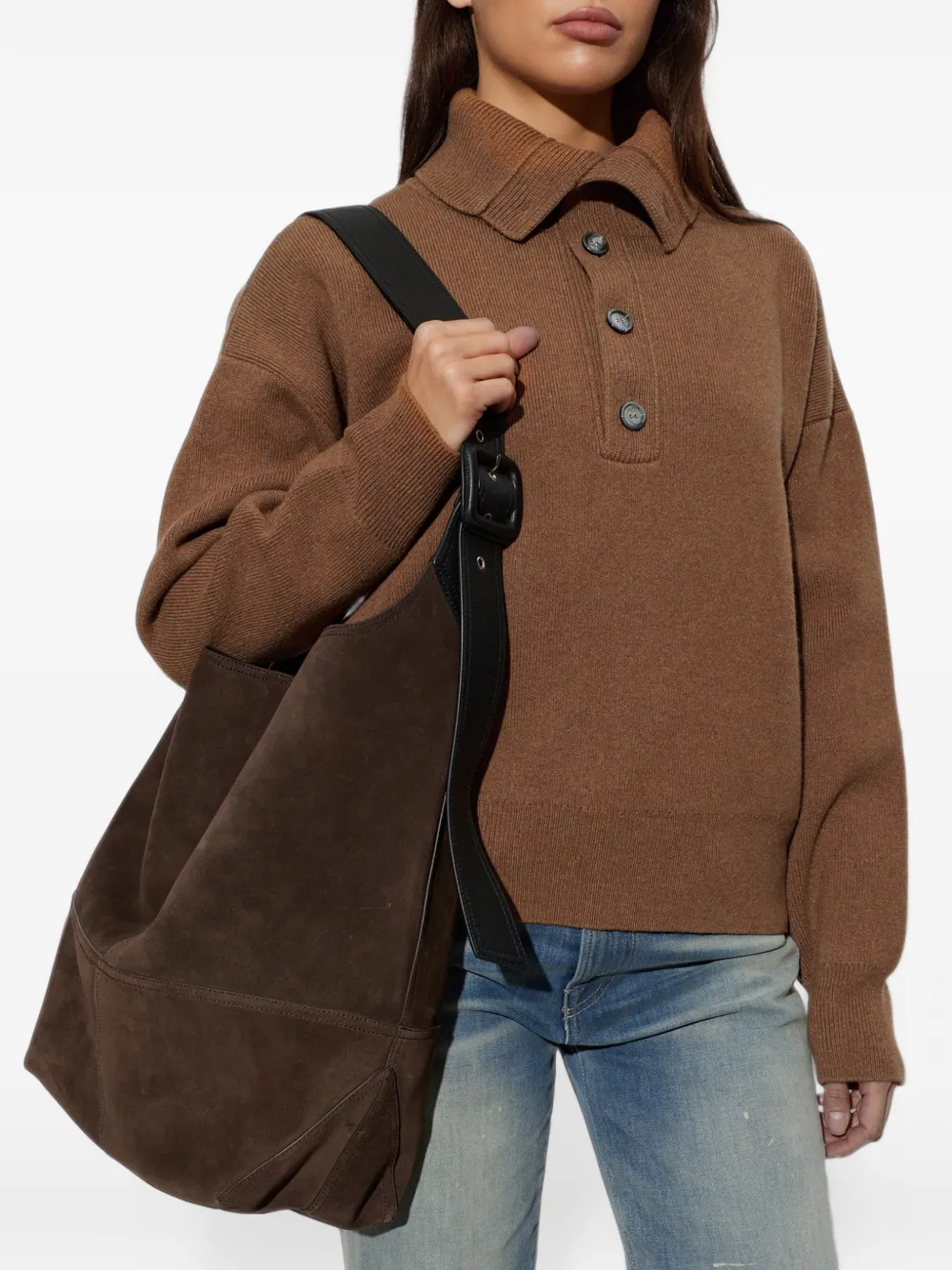 AMI Paris Etienne shoulder bag Bruin
