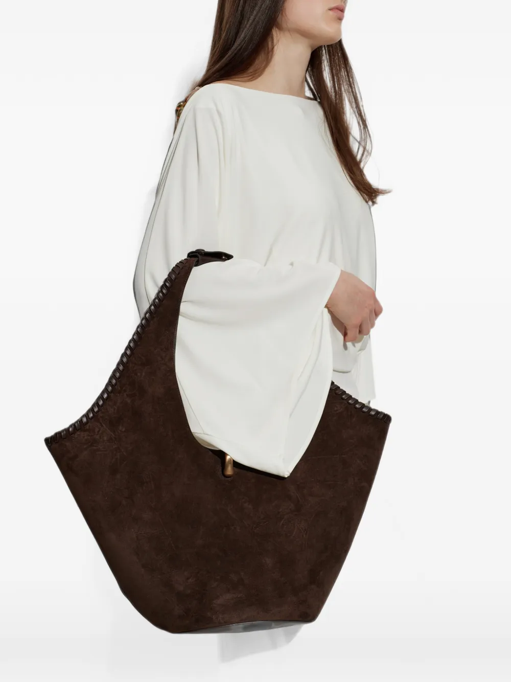 Cult Gaia Nova tote bag Bruin
