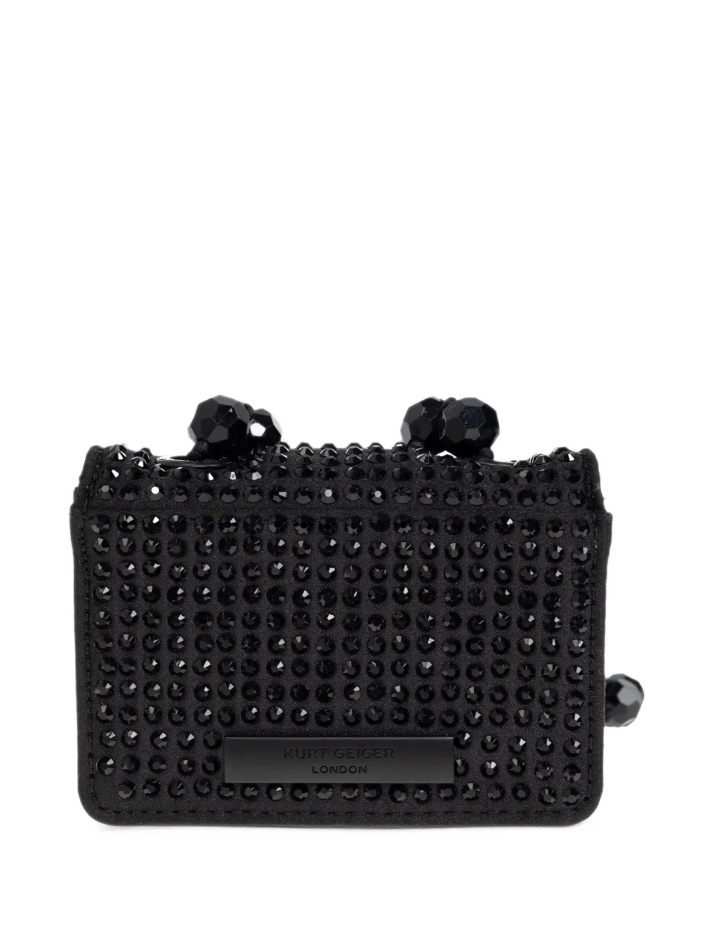 Kurt Geiger London Micro Kensington Bead embellished shoulder bag Zwart