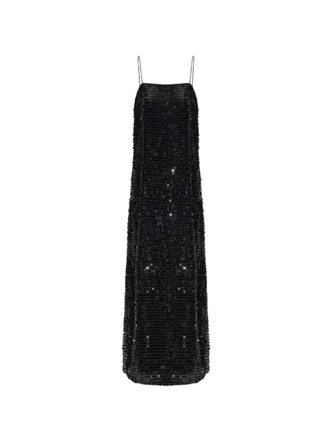 ROTATE BIRGER CHRISTENSEN sequin-embellished spaghetti-strap midi dress