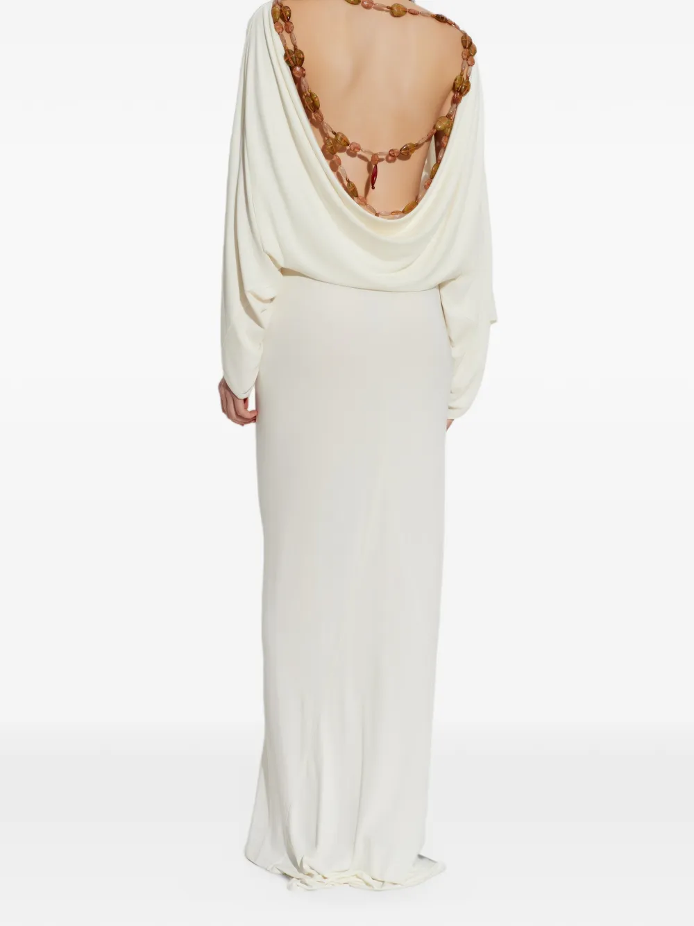 Cult Gaia Pallana gown Beige