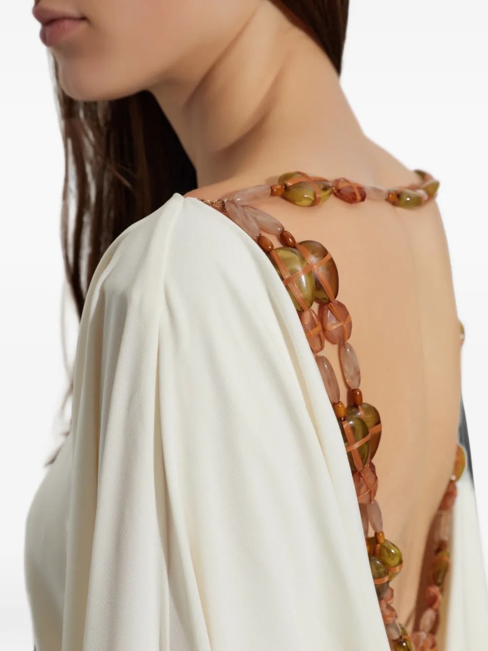 Cult Gaia Pallana gown Beige