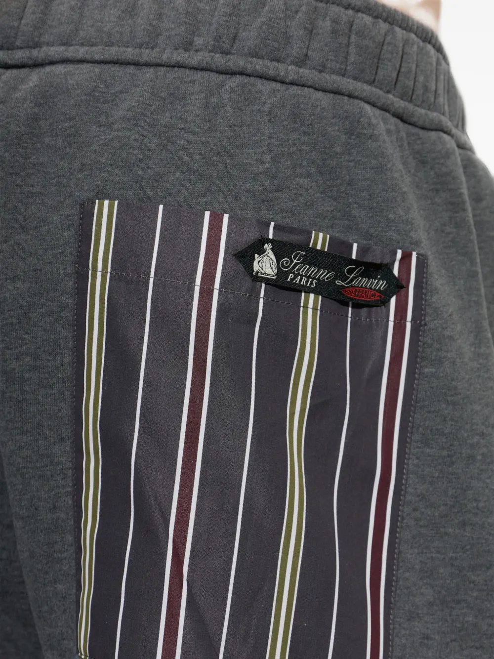 Lanvin striped-pocket track pants Grijs