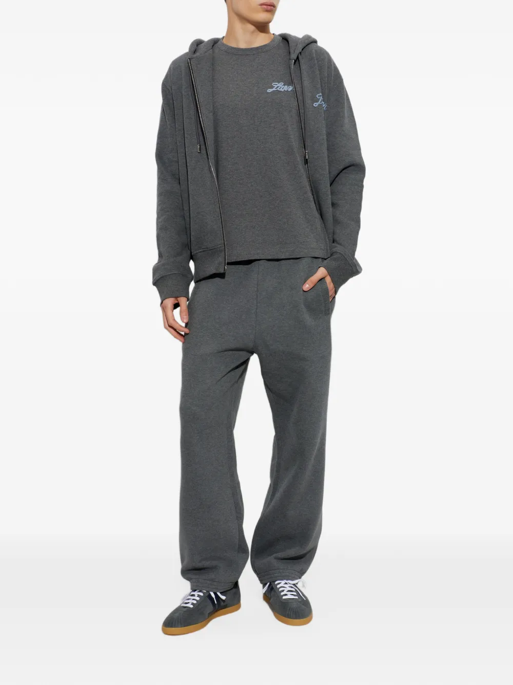 Lanvin striped-pocket track pants Grijs