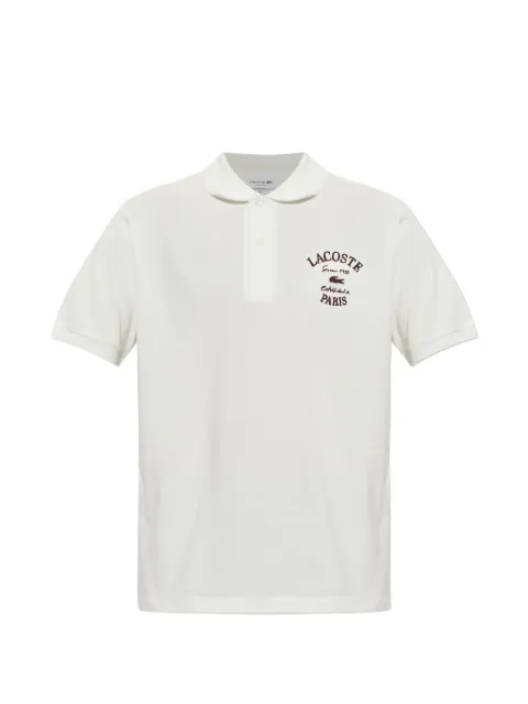 Lacoste Classic-fit embroidered petit piqué polo shirt