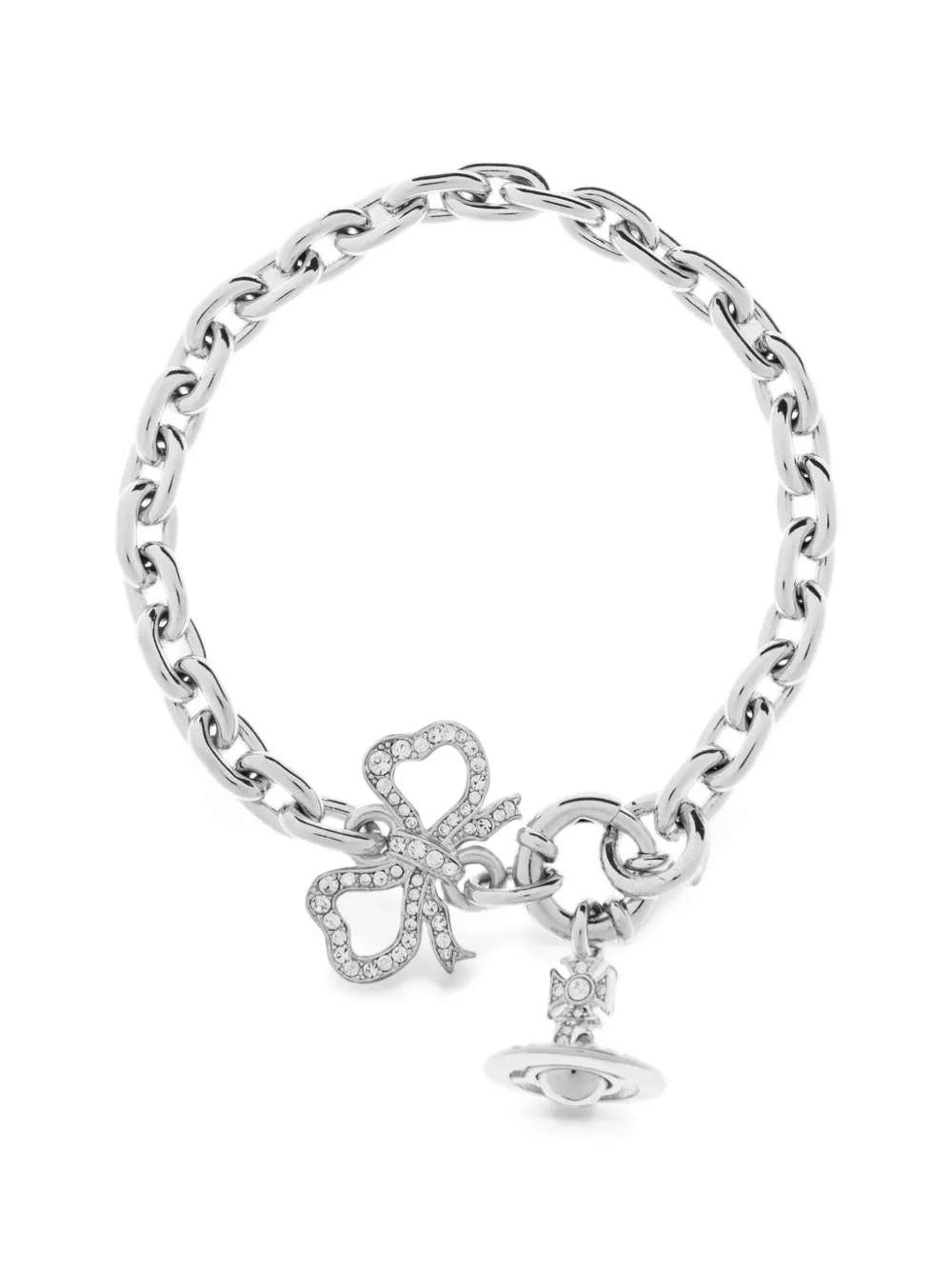 Vivienne Westwood Rigoberta Orb-detail bracelet - Argento