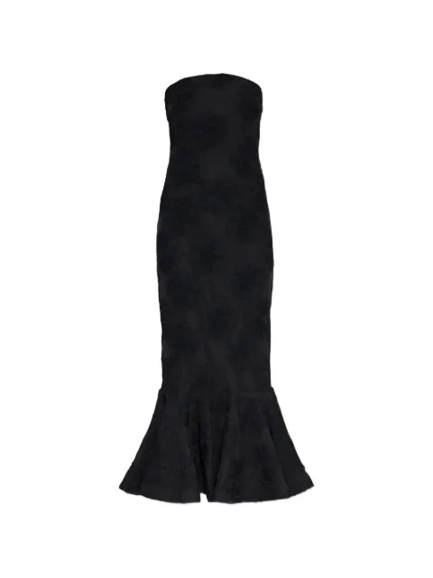 ROTATE BIRGER CHRISTENSEN floral-appliqué midi dress