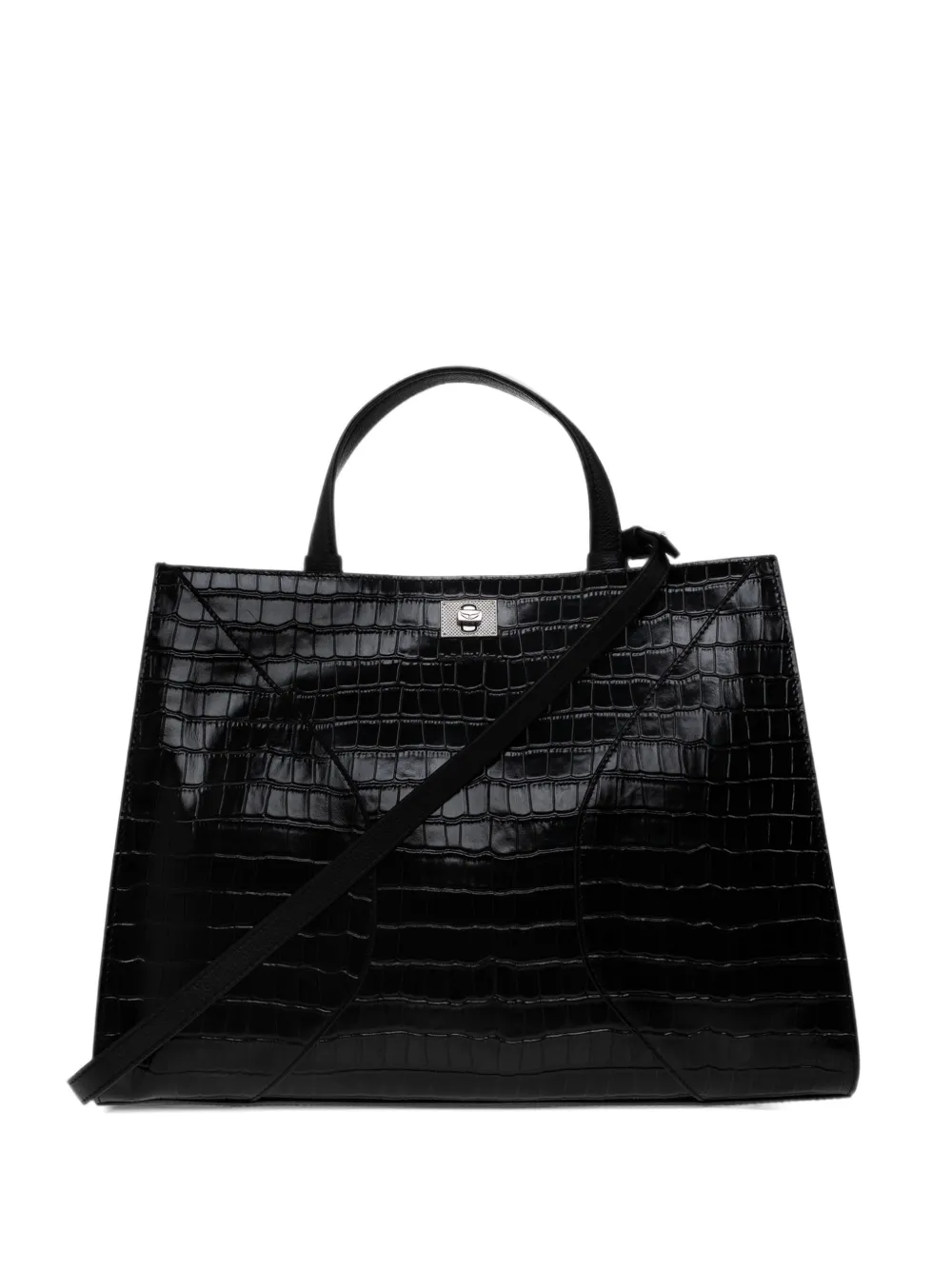 Zadig&Voltaire Jack croco bag Zwart