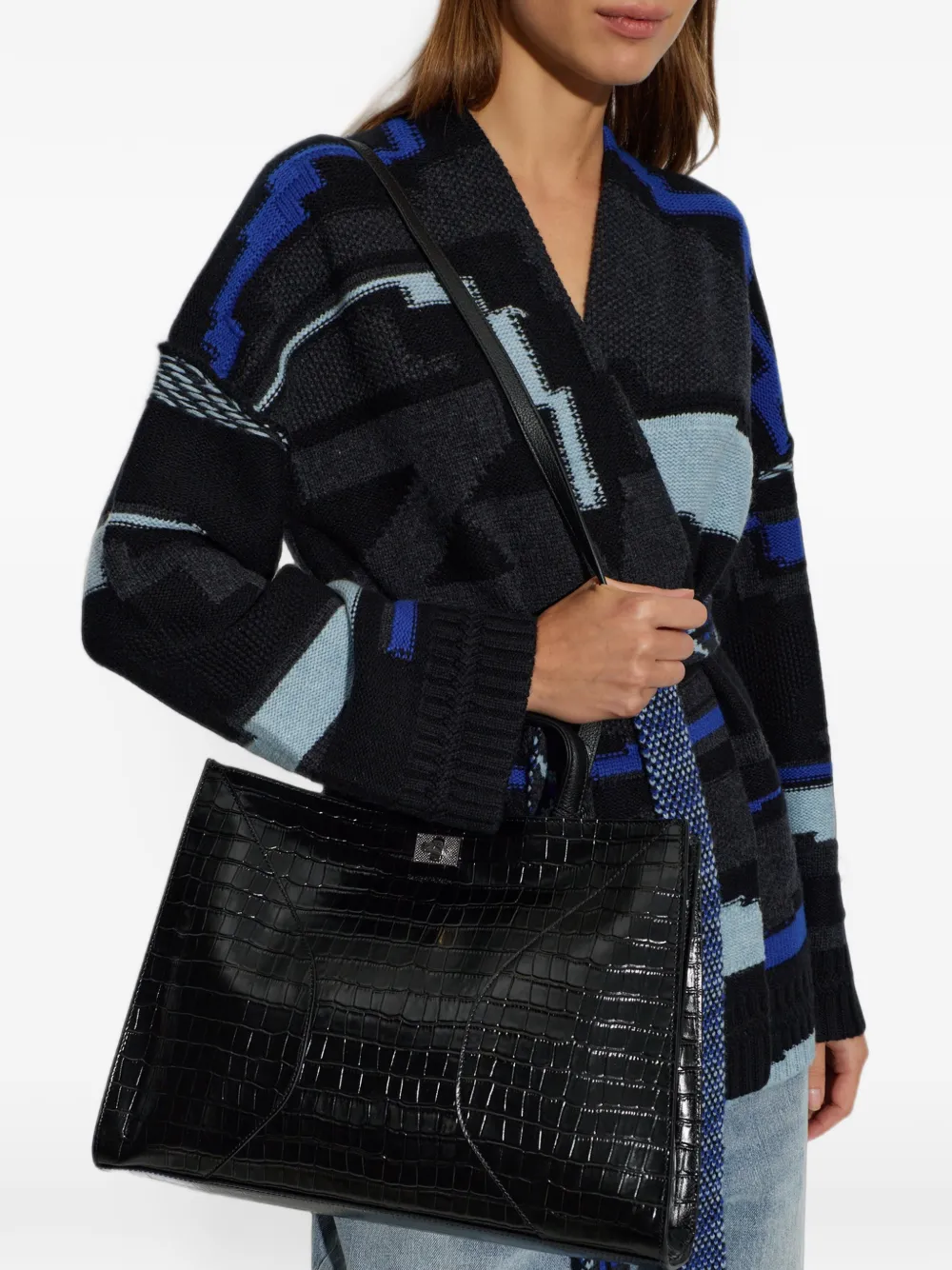 Zadig&Voltaire Jack croco bag Zwart