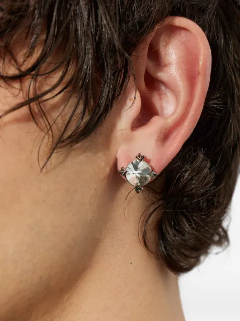 Off-White Arrows crystal stud earrings