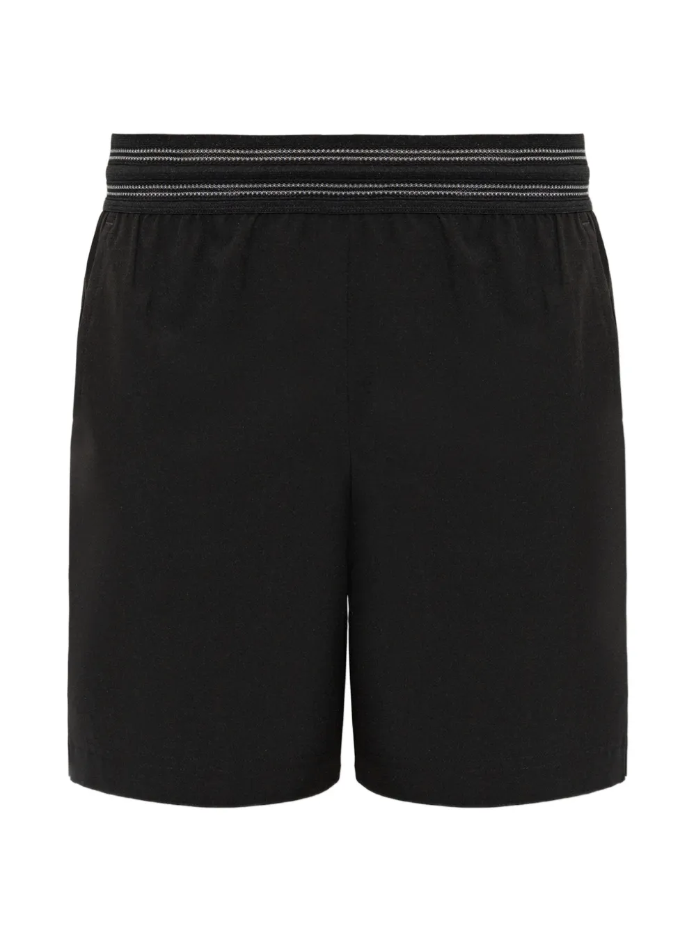 Lacoste logo-patch shorts Zwart