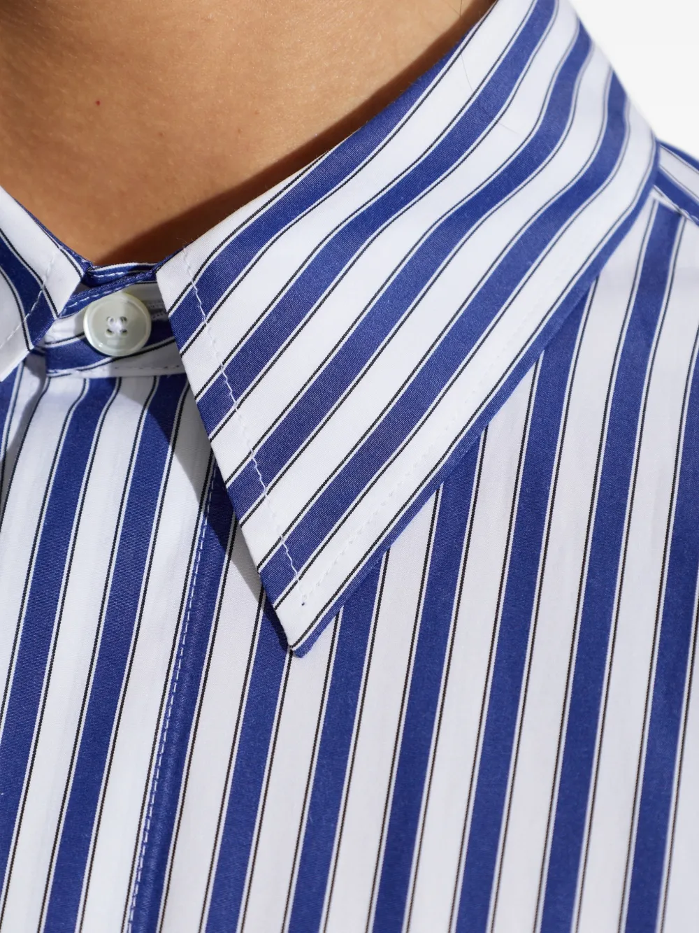 AMI Paris striped cotton shirt Wit