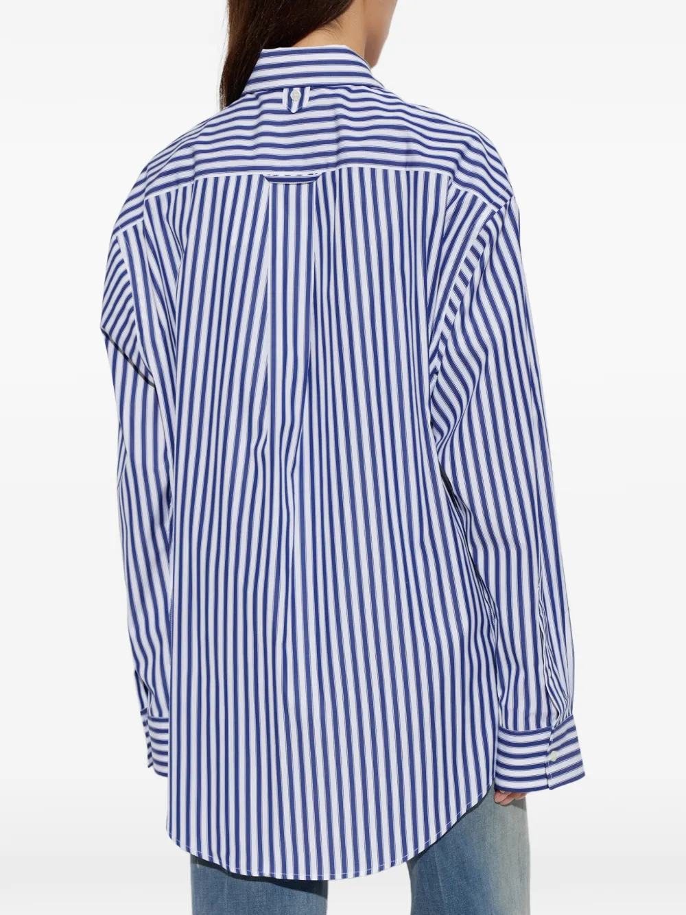 AMI Paris striped cotton shirt Wit