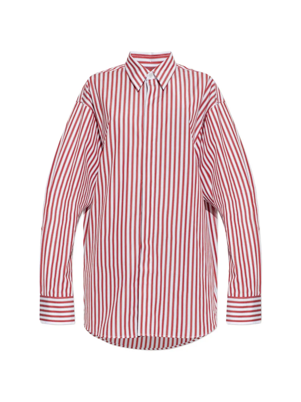AMI Paris striped-pattern shirt - White