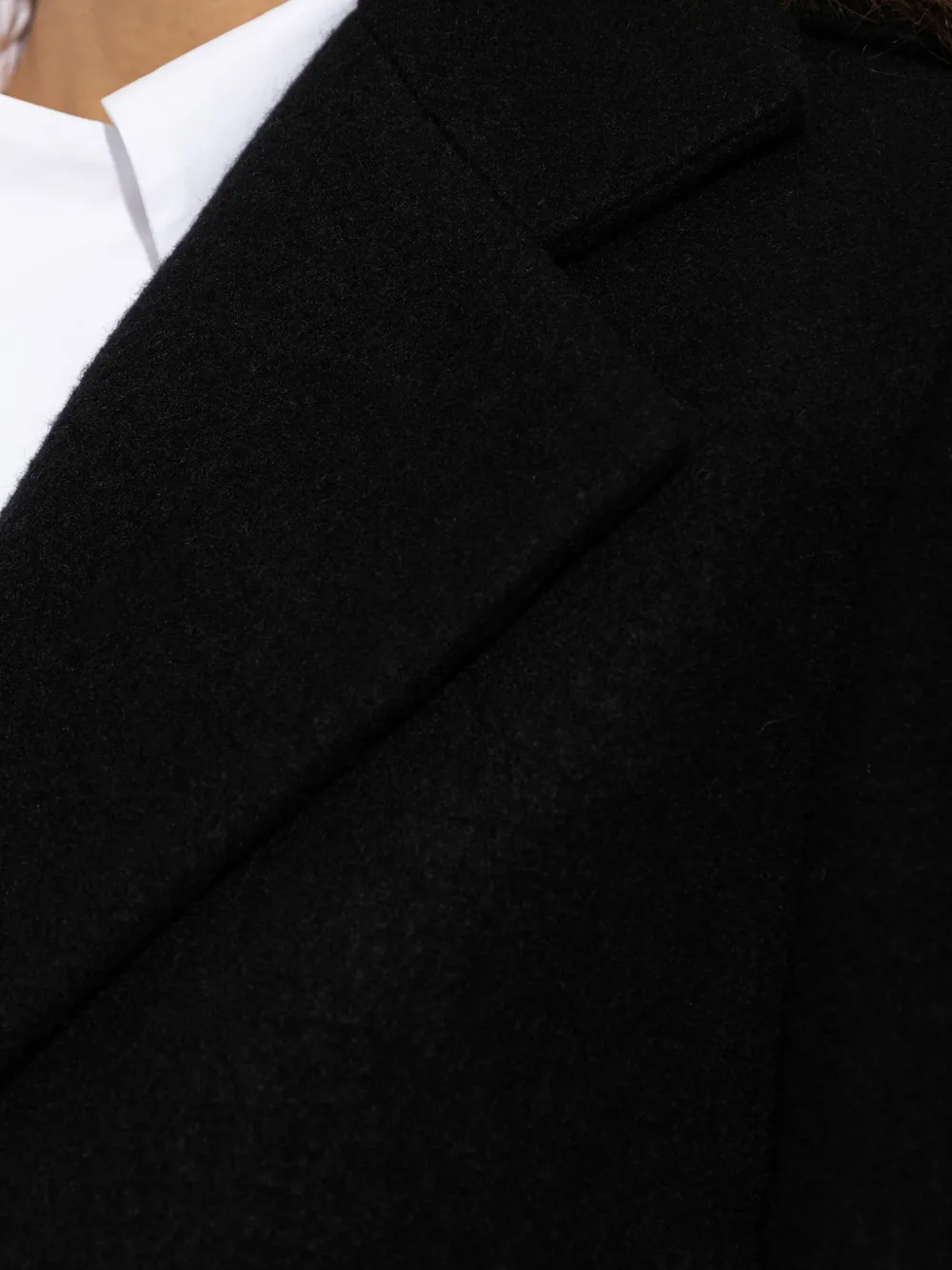 LOEWE hooded coat in cashmere Zwart