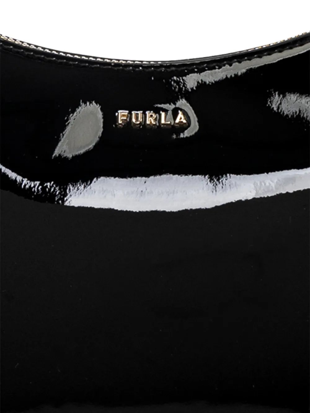 Furla small Margot leather shoulder bag Zwart