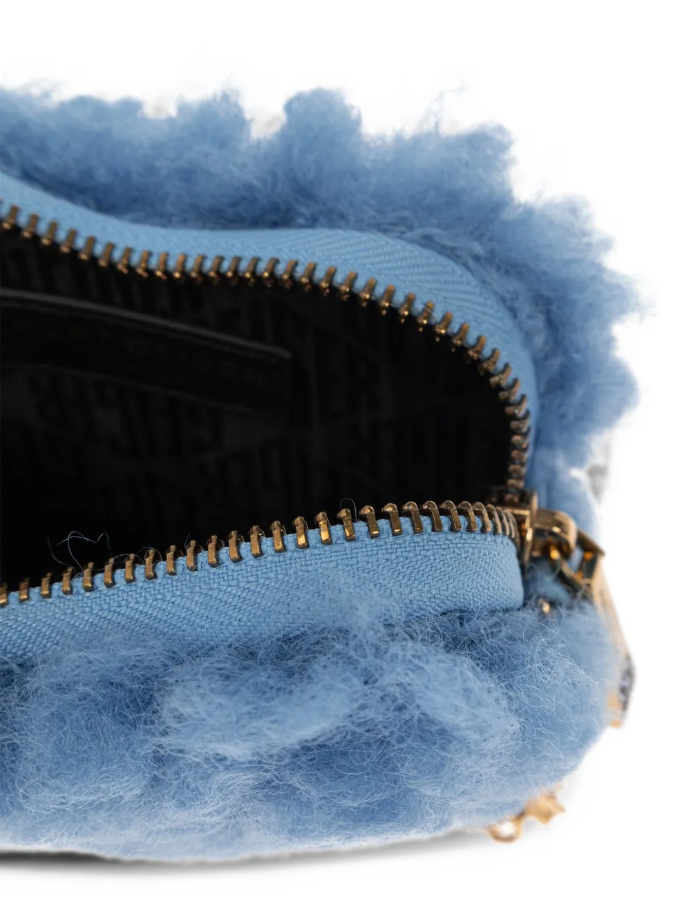 Kurt Geiger London micro Heart clutch bag Blauw