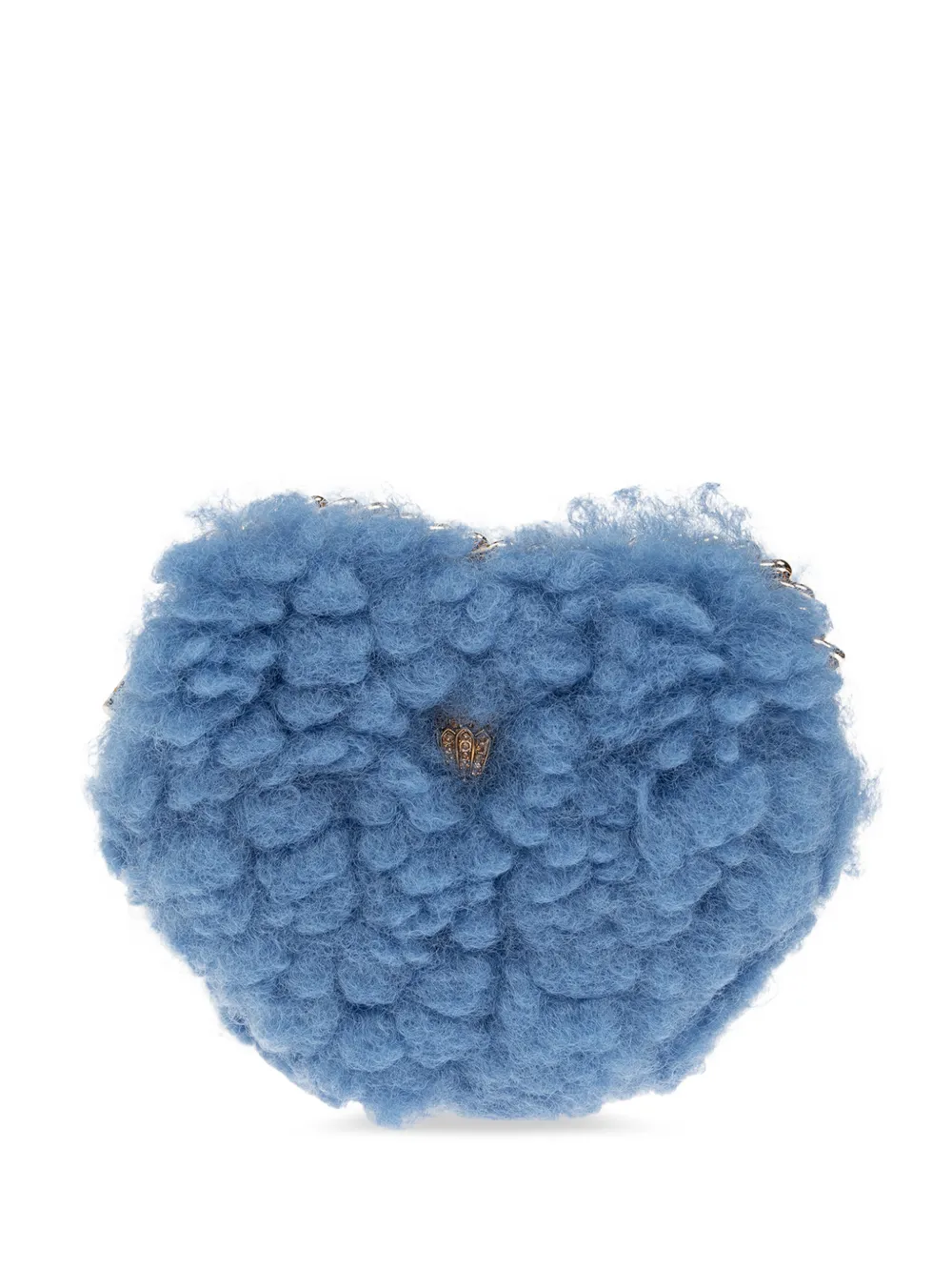 Kurt Geiger London micro Heart clutch bag - Blu