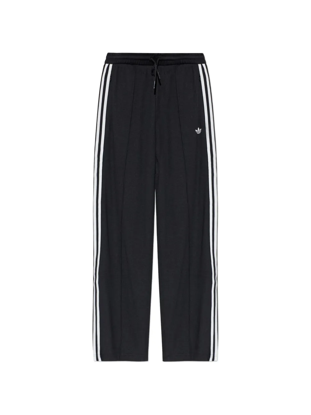 adidas logo-embroidered side-stripe track pants - Schwarz