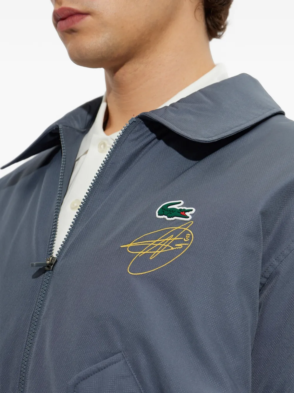Lacoste x Novak Djokovic Tennis jacket Grijs