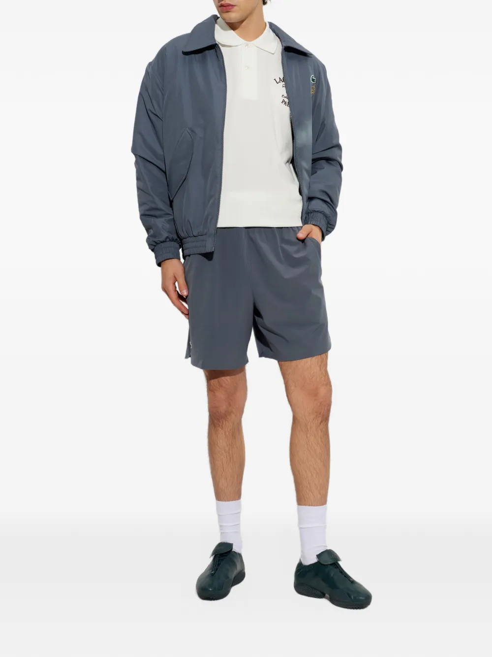 Lacoste x Novak Djokovic Tennis jacket Grijs