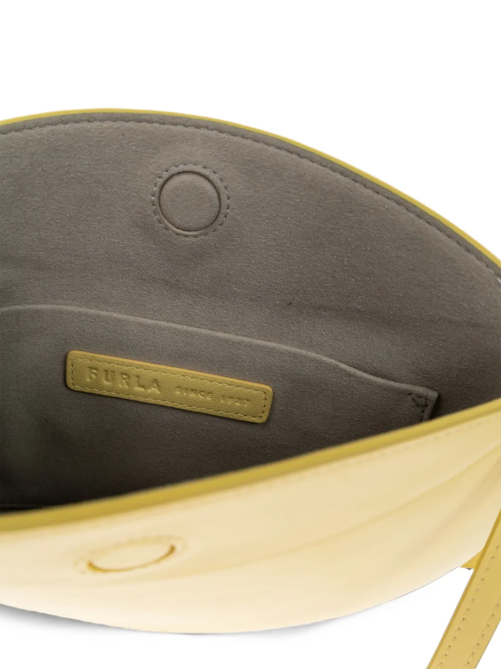 Furla small Moonstone leather shoulder bag Geel