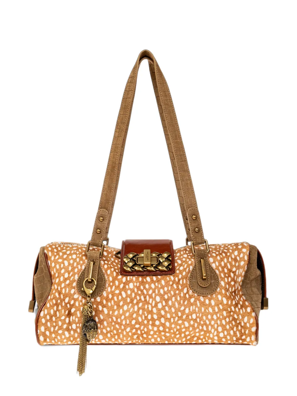 Kurt Geiger London Marylebone animal-print shoulder bag - Brown
