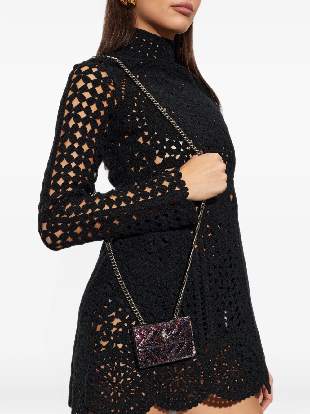 Kurt Geiger London micro Kensington shoulder bag Zwart