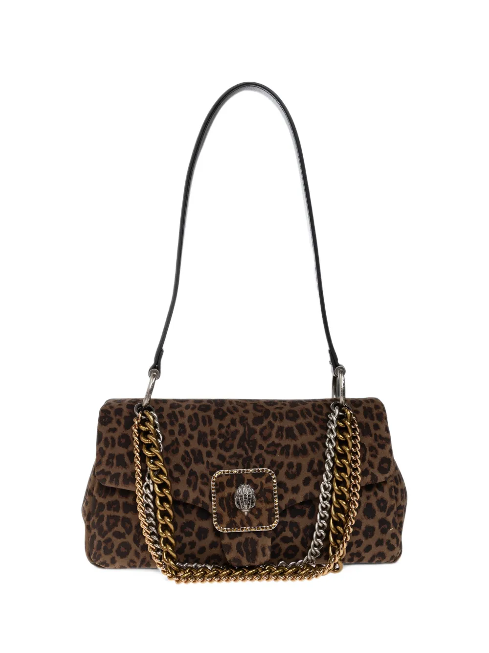 Kurt Geiger London Pimlico leopard-print shoulder bag - Marrone