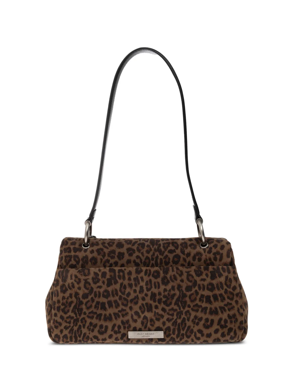Kurt Geiger London Pimlico schoudertas met luipaard-print Bruin