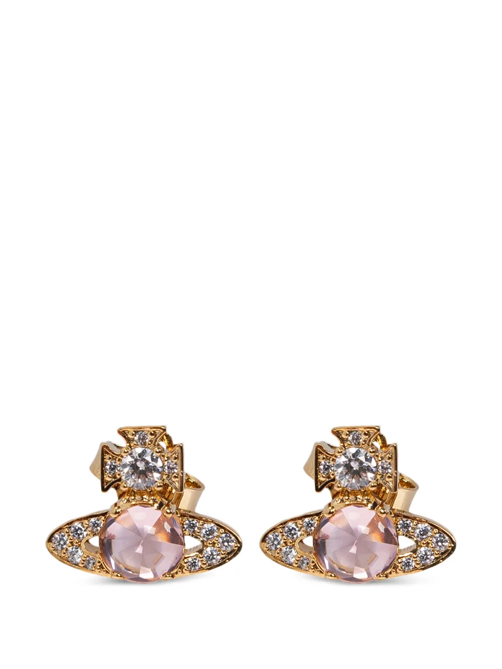 Vivienne Westwood Ondina crystal-embellished Orb earrings - Oro