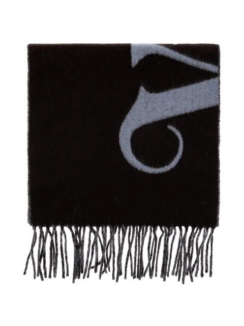 Vivienne Westwood écharpe à logo imprimé et à franges
