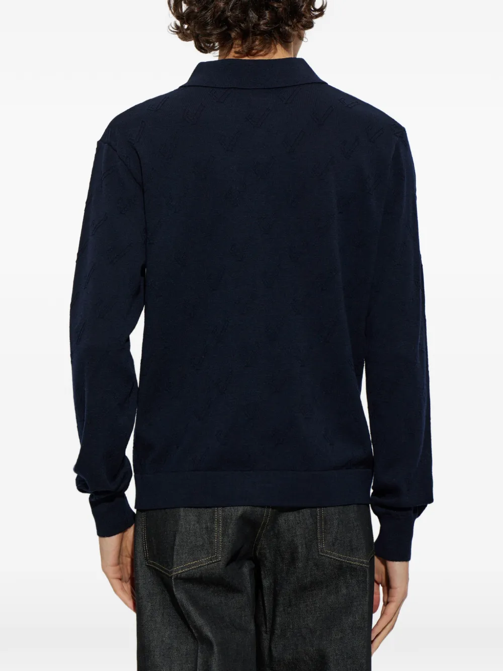 Jacquemus The Abbracio knit polo shirt Blauw