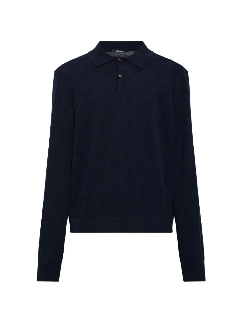 Jacquemus The Abbracio knit polo shirt - Blu