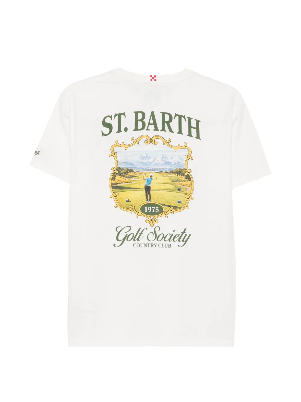 MC2 Saint Barth Arnott T-shirt met logo-print Wit