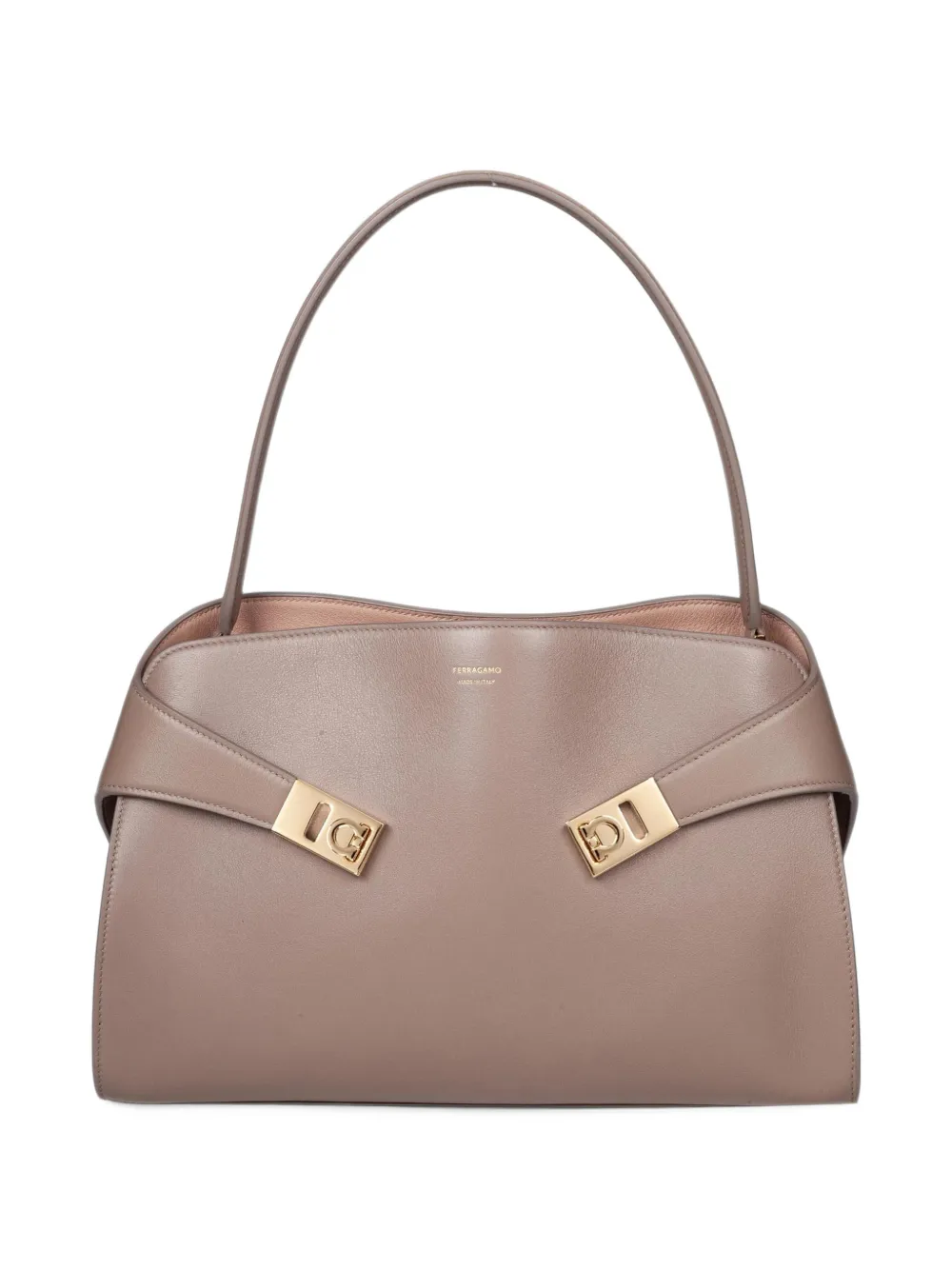 Ferragamo Hug soft shoulder bag (M) - Brown