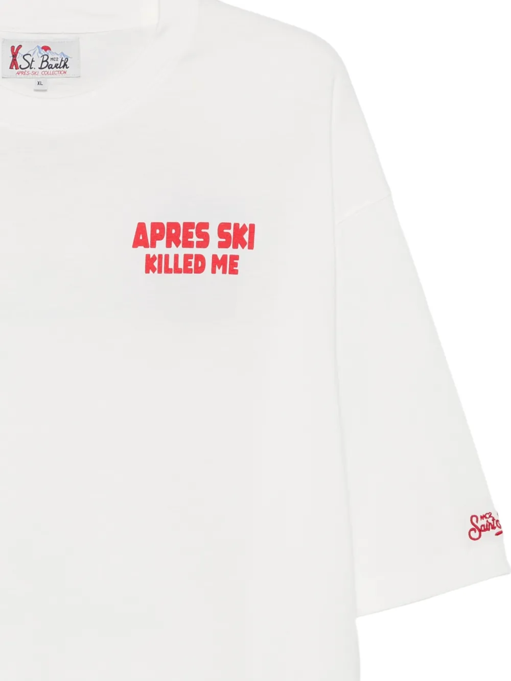MC2 Saint Barth Delmar T-shirt met tekst-print Wit