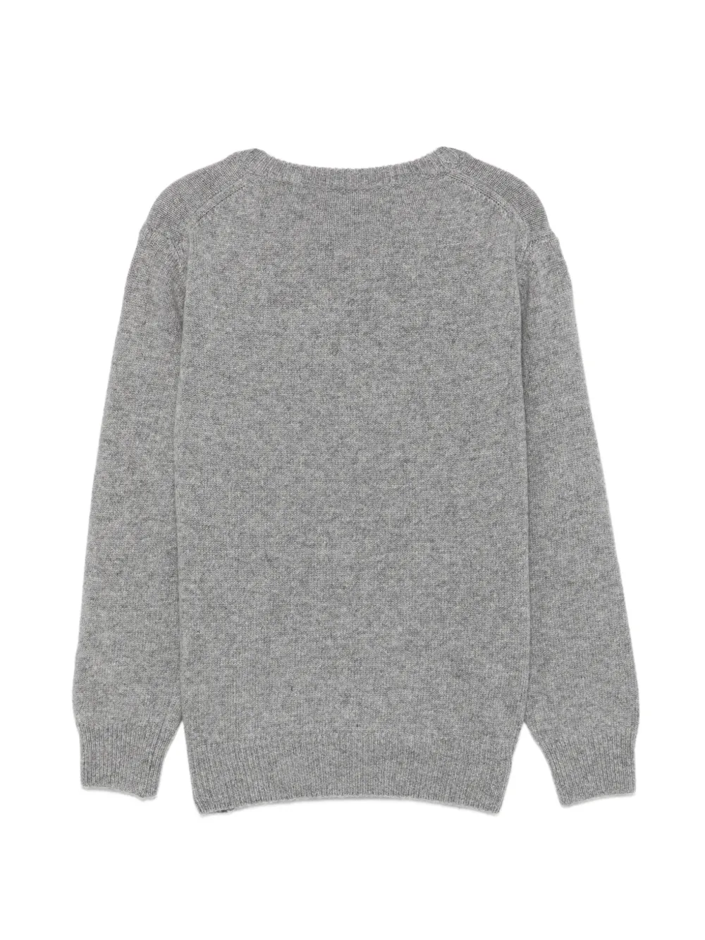 MC2 Saint Barth Kids Douglas slogan-intarsia sweater Grijs