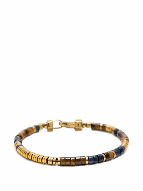 Nialaya Jewelry tiger eye lapis lazuli bracelet