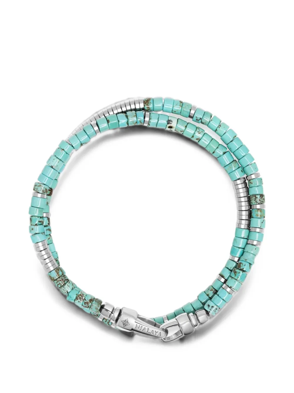 Nialaya Jewelry turquoise wrap bracelets - Blau