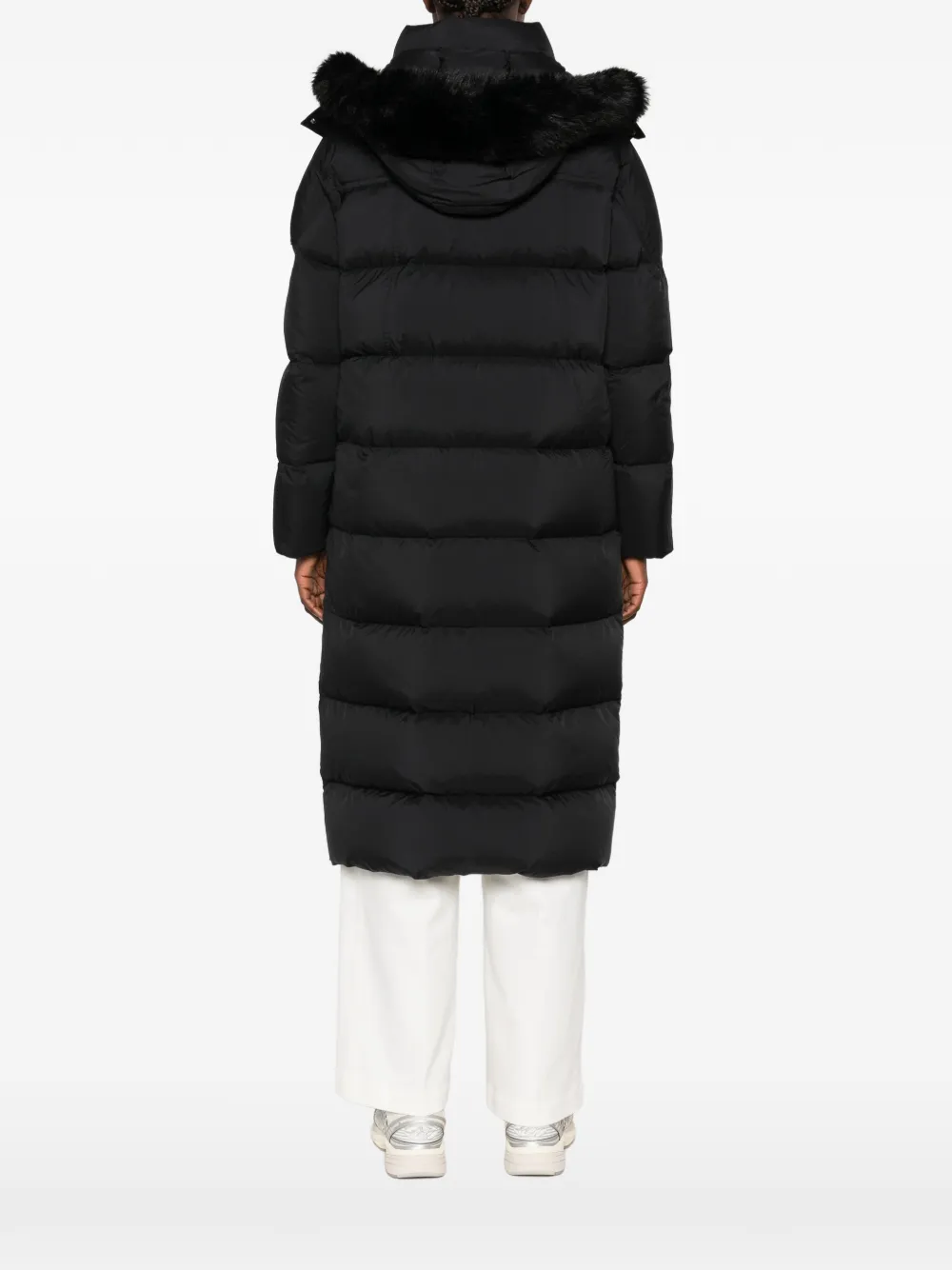 Moose Knuckles Everest pom-pom hooded puffer coat Zwart