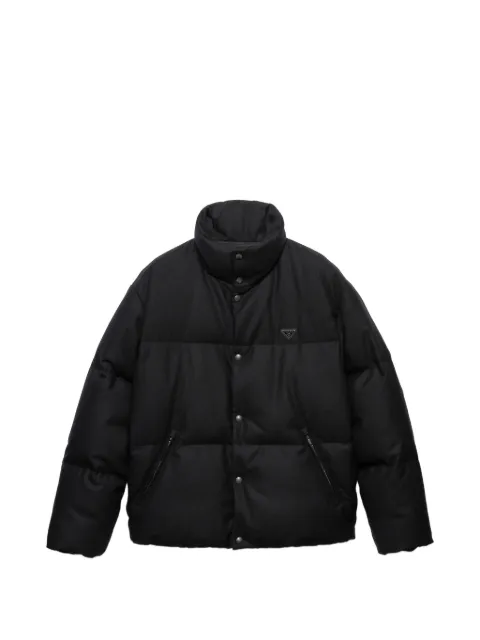 Prada medium-weight Re-Wool down jacket