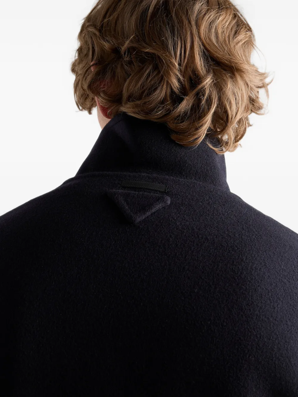 Prada cashmere blouson jacket Blauw